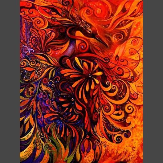 Phönix 19 Diamond Painting Diamant Malerei-DiamondpaintingX.ch
