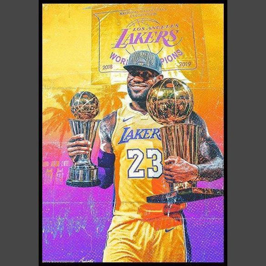 Basketball Sport Lakers Diamond Painting Diamant Malerei-DiamondpaintingX.ch