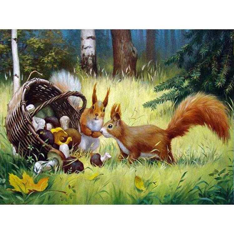 Eichhörnchen 1 Diamond Painting Diamant Malerei-DiamondpaintingX.ch