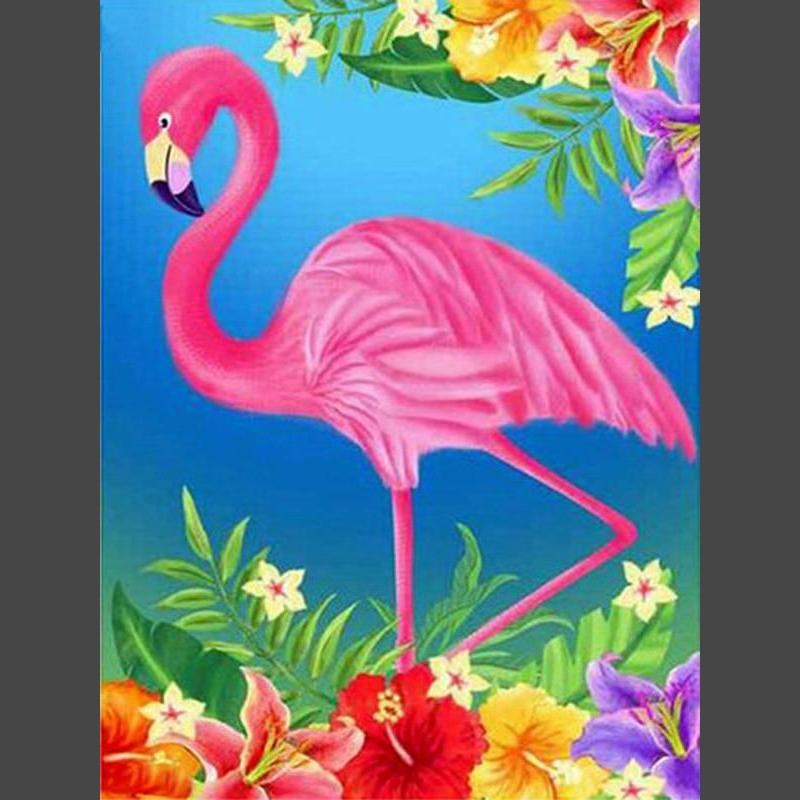 Flamingo 12 Diamond Painting Diamant Malerei-DiamondpaintingX.ch