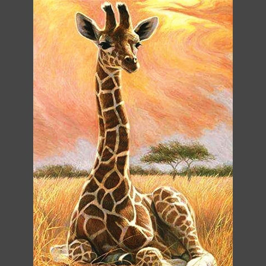 Giraffe - 15 Diamond Painting Diamant Malerei-DiamondpaintingX.ch