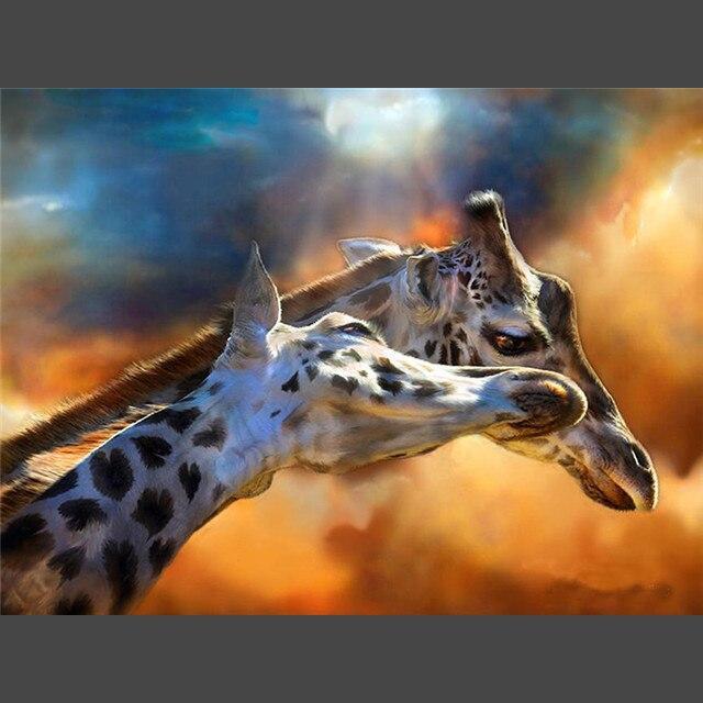 Giraffe - 5 Diamond Painting Diamant Malerei-DiamondpaintingX.ch