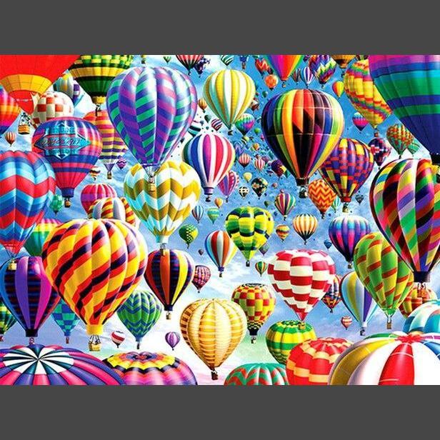 Heissluftballon 11 Diamond Painting Diamant Malerei-DiamondpaintingX.ch