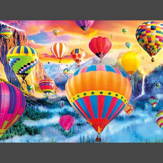 Heissluftballon 15 Diamond Painting Diamant Malerei-DiamondpaintingX.ch