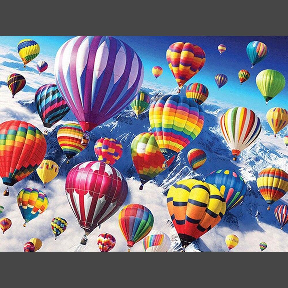 Heissluftballon 5 Diamond Painting Diamant Malerei-DiamondpaintingX.ch