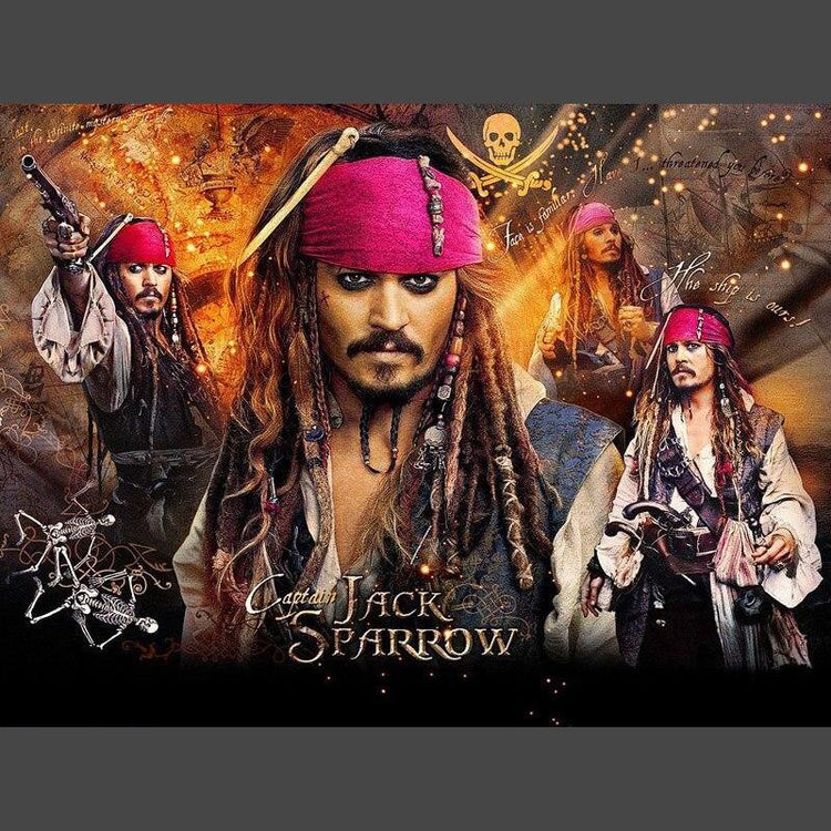 Jack Sparrow 10 Diamond Painting Diamant Malerei-DiamondpaintingX.ch