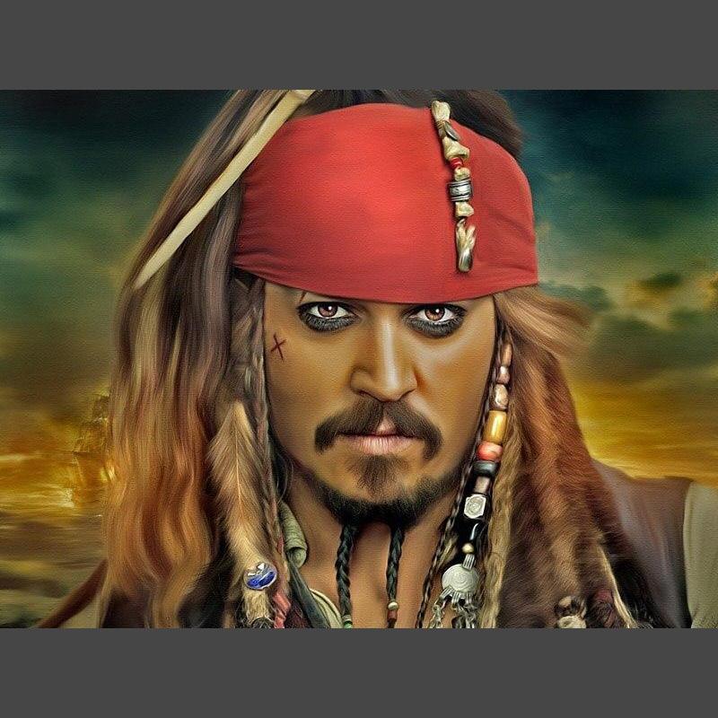 Jack Sparrow 8 Diamond Painting Diamant Malerei-DiamondpaintingX.ch