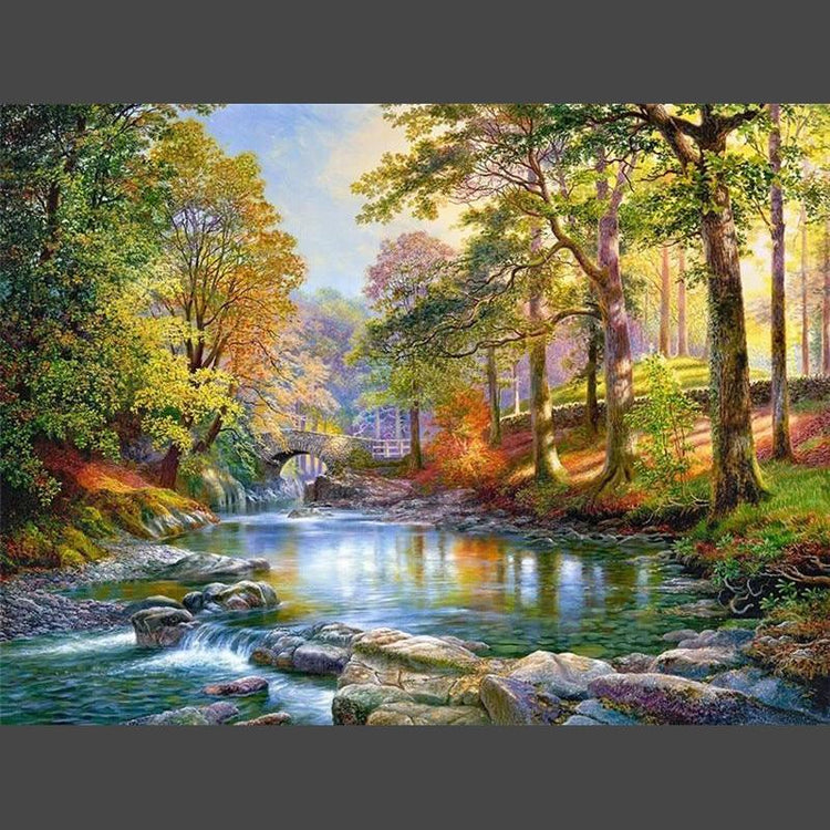 Landschaft 21 Diamond Painting Diamant Malerei-DiamondpaintingX.ch