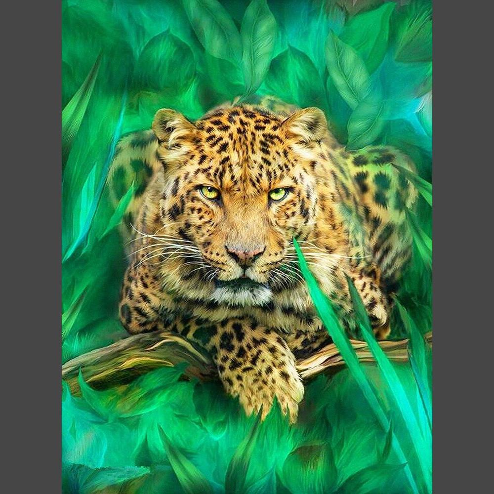 Leopard - 13 Diamond Painting Diamant Malerei-DiamondpaintingX.ch