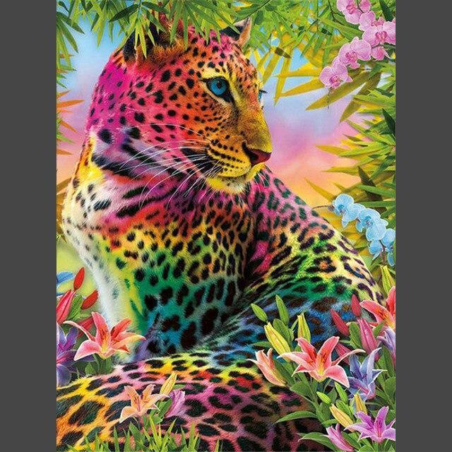 Leopard - 5 Diamond Painting Diamant Malerei-DiamondpaintingX.ch