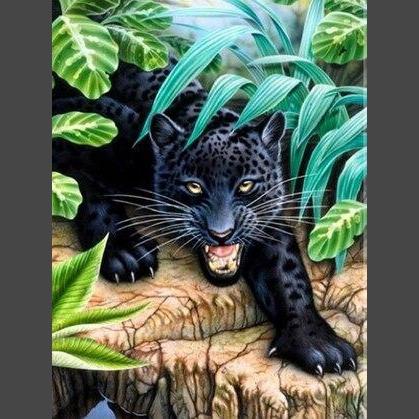 Leopard - 6 Diamond Painting Diamant Malerei-DiamondpaintingX.ch