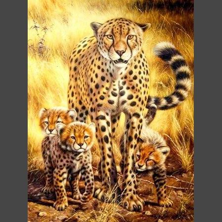 Leopard - 7 Diamond Painting Diamant Malerei-DiamondpaintingX.ch