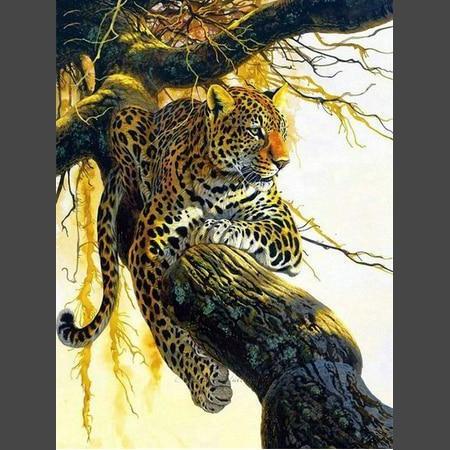 Leopard - 8 Diamond Painting Diamant Malerei-DiamondpaintingX.ch