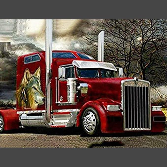 LKW 1 Diamond Painting Diamant Malerei-DiamondpaintingX.ch