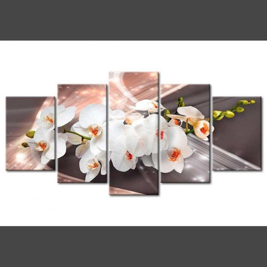 Orchideen 5 Multi Panel Diamond Painting Diamant Malerei-DiamondpaintingX.ch