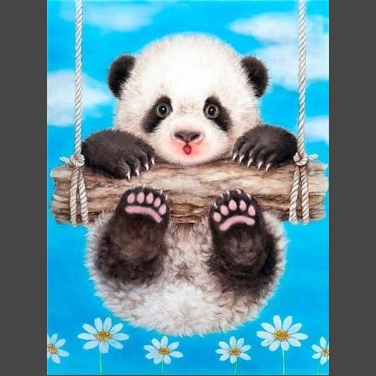 Panda 1 Diamond Painting Diamant Malerei-DiamondpaintingX.ch