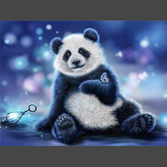 Panda 13 Diamond Painting Diamant Malerei-DiamondpaintingX.ch