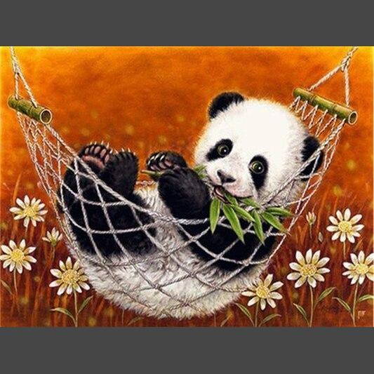 Panda 15 Diamond Painting Diamant Malerei-DiamondpaintingX.ch