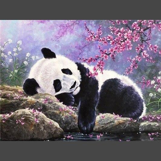 Panda 16 Diamond Painting Diamant Malerei-DiamondpaintingX.ch