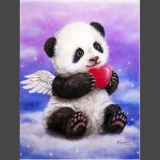 Panda 2 Diamond Painting Diamant Malerei-DiamondpaintingX.ch