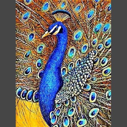 Pfau 02 Diamond Painting Diamant Malerei-DiamondpaintingX.ch