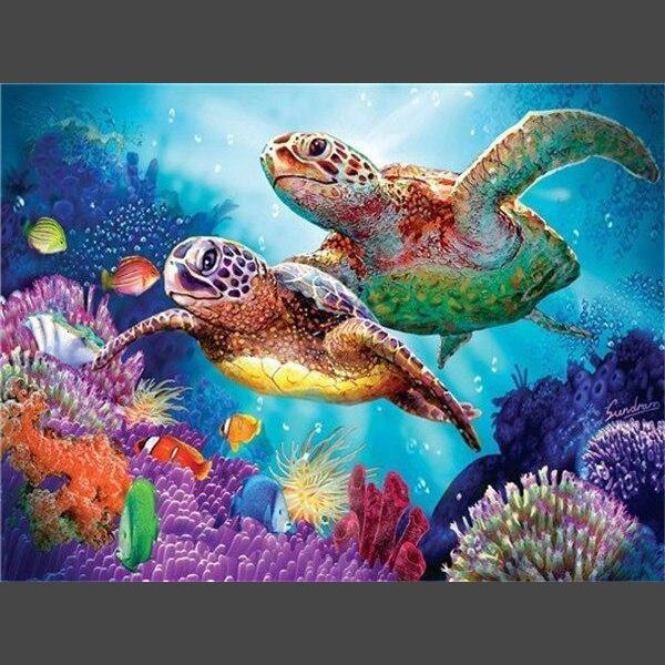 Schildkröte 01 Diamond Painting Diamant Malerei-DiamondpaintingX.ch