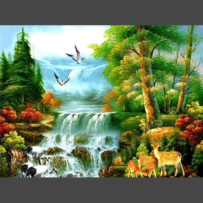 Schöne Landschaft 5 Diamond Painting Diamant Malerei-DiamondpaintingX.ch