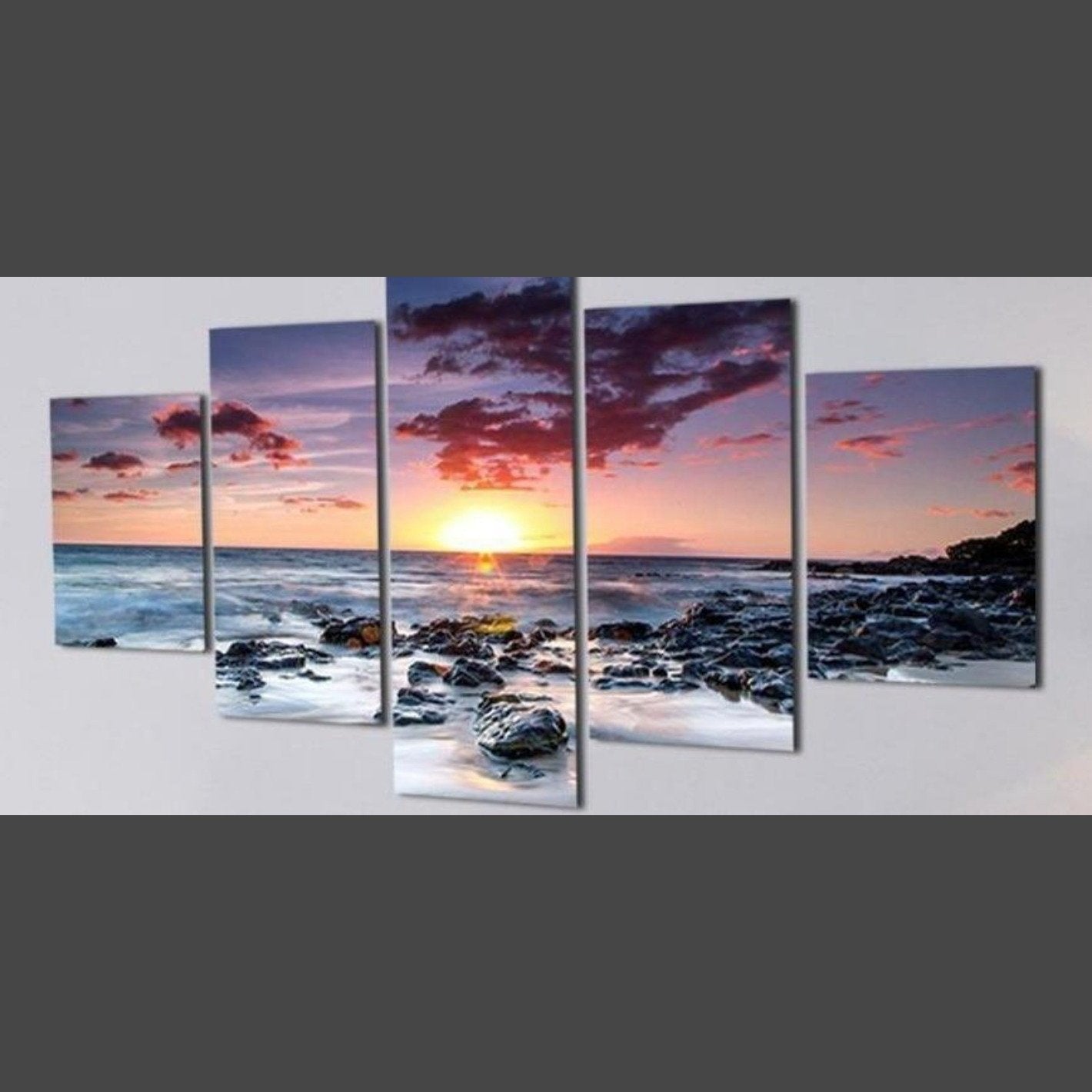 Sonnenuntergang Multi Panel Diamond Painting Diamant Malerei-DiamondpaintingX.ch