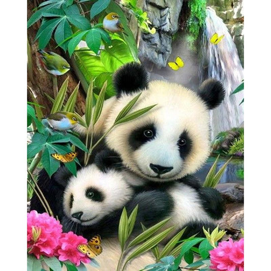 Süsse Pandas Diamond Painting Diamant Malerei-DiamondpaintingX.ch