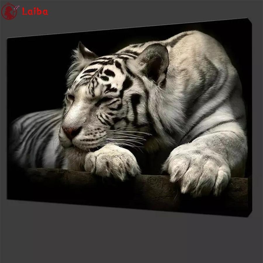 Tiger am ruhen Diamond Painting Diamant Malerei-DiamondpaintingX.ch