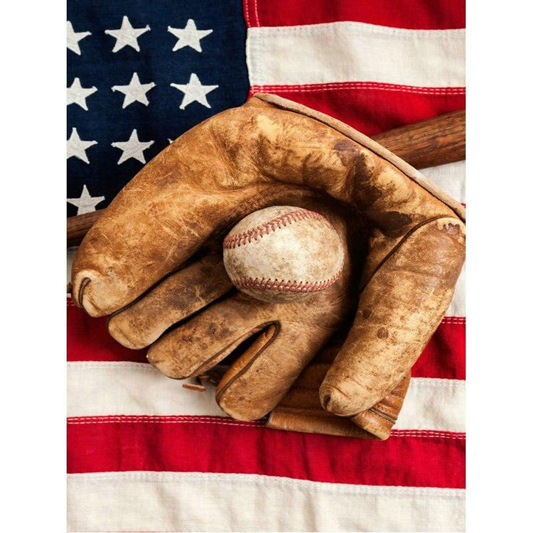 USA Flagge Baseball Diamond Painting Diamant Malerei-DiamondpaintingX.ch