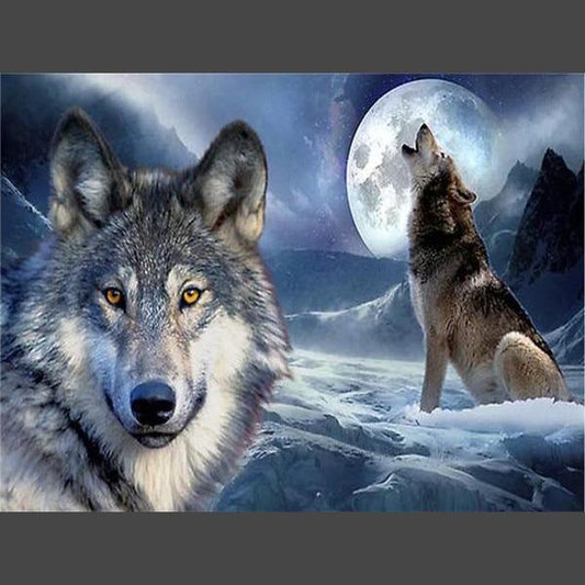 Wolf 1 Diamond Painting Diamant Malerei-DiamondpaintingX.ch