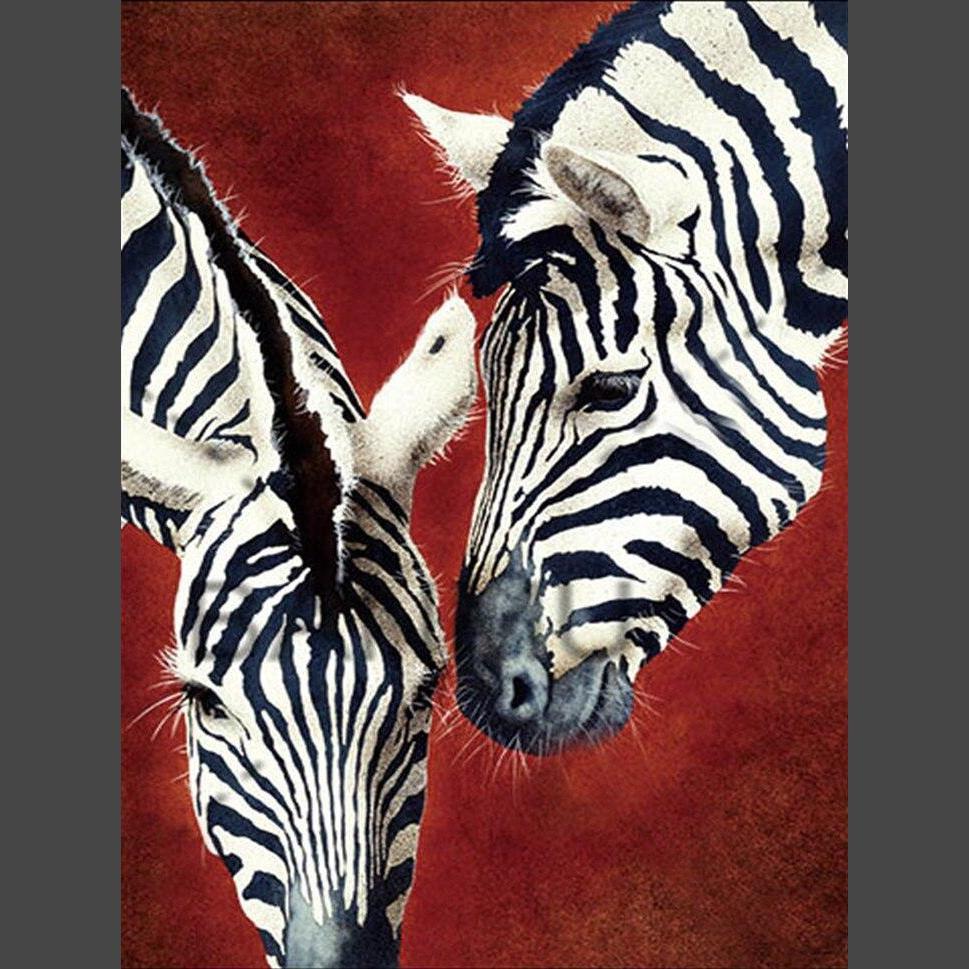 Zebra 1 Diamond Painting Diamant Malerei-DiamondpaintingX.ch