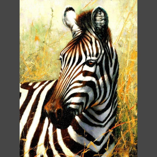 Zebra 3 Diamond Painting Diamant Malerei-DiamondpaintingX.ch